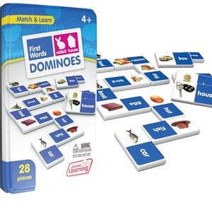 Junior Learning First Words Dominoes Word Matching Game